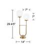Pacific Coast Lighting Madison Park 30" Modern Globe LED Table Lamp