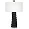 Pacific Coast Lighting Matinee 31" Modern Black Column Table Lamp