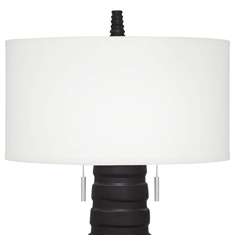 Image 4 Pacific Coast Lighting Matinee 31" Modern Black Column Table Lamp more views