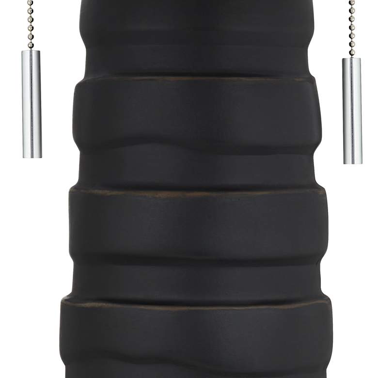 Image 6 Pacific Coast Lighting Matinee 31" Modern Black Column Table Lamp more views