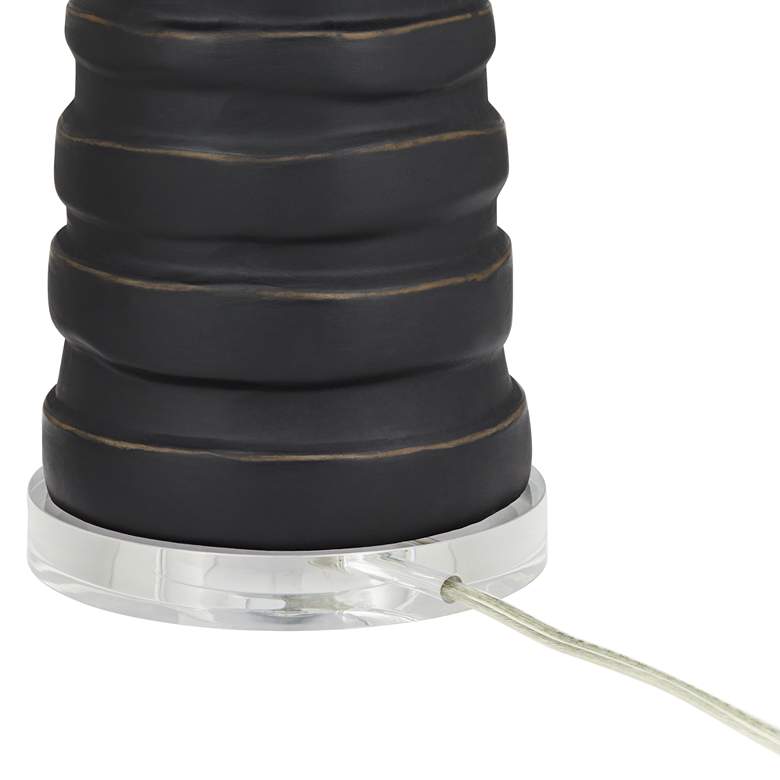 Image 7 Pacific Coast Lighting Matinee 31" Modern Black Column Table Lamp more views