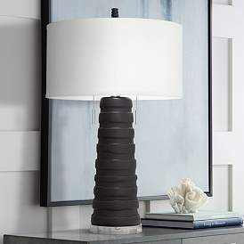 Image1 of Pacific Coast Lighting Matinee Black Column Table Lamp