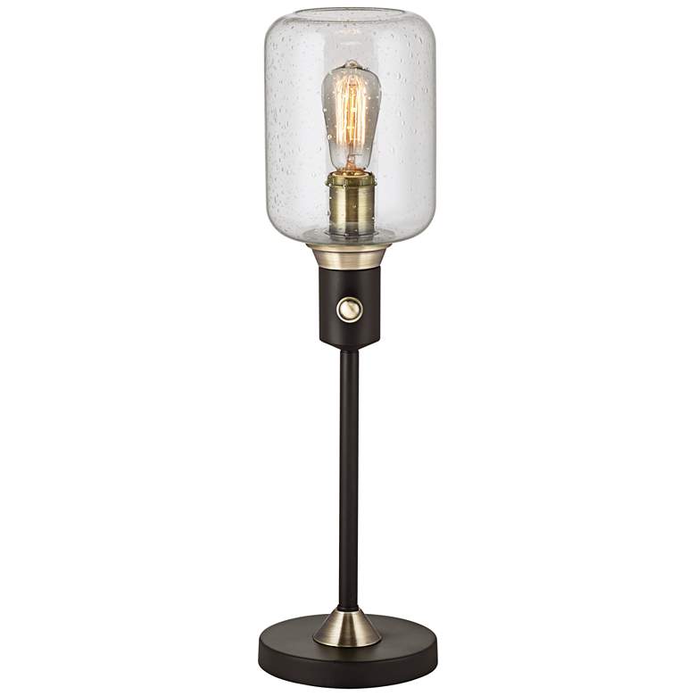 Image 2 Pacific Coast Lighting Menlo Lane 25 1/2 inch Black and Brass Accent Lamp