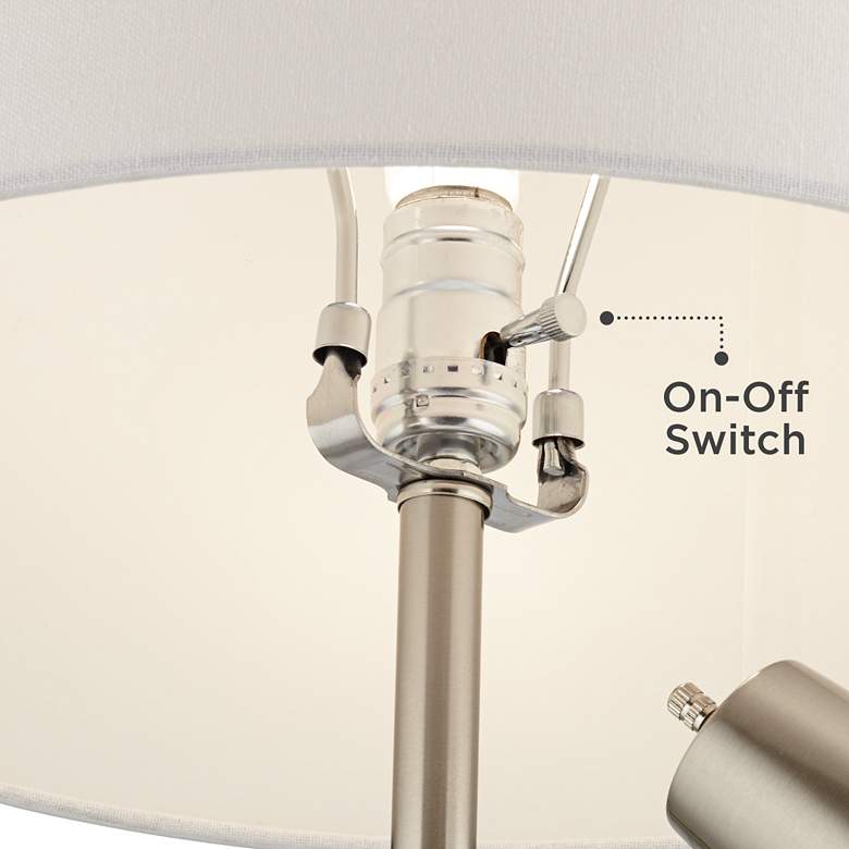 Image 5 Pacific Coast Lighting Modern 32" Table Lamp with Side Reading Light more views