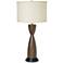 Pacific Coast Lighting Modern Hourglass Lamp with Charging Outlet