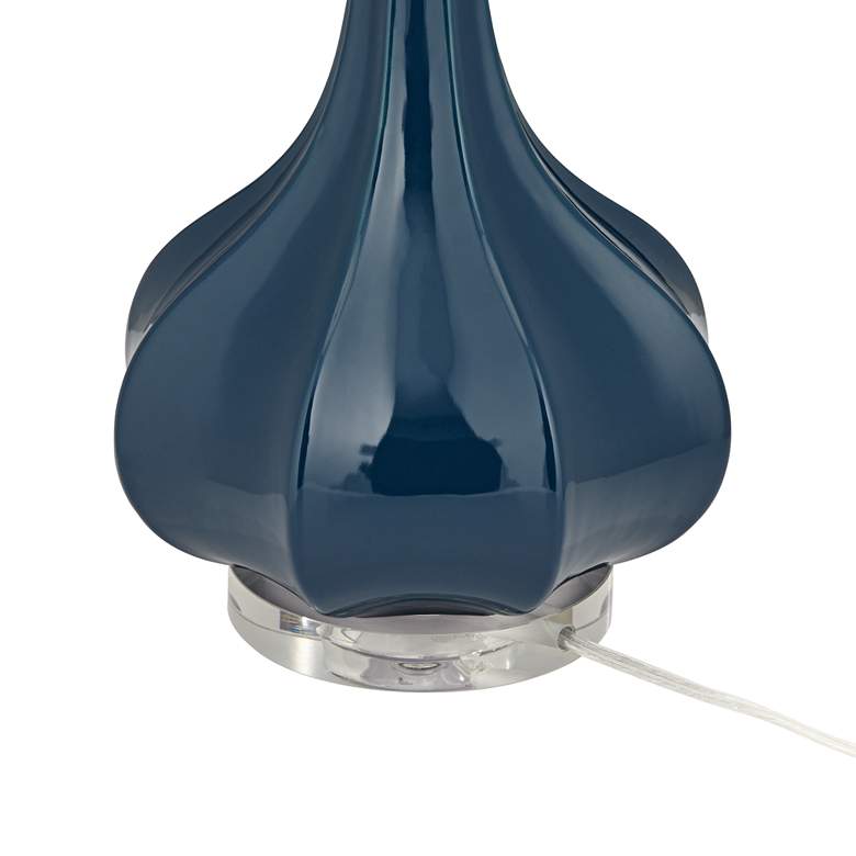 Image 6 Pacific Coast Lighting Modern Vase Regatta Blue Ceramic Table Lamp more views