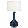 Pacific Coast Lighting Modern Vase Regatta Blue Ceramic Table Lamp