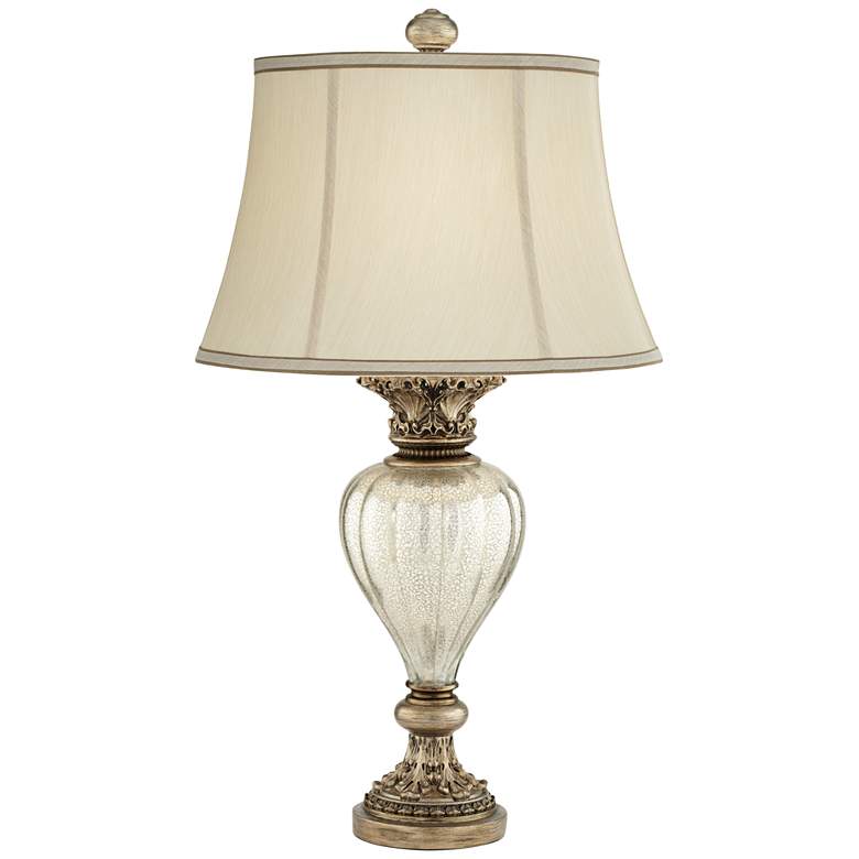 Image 2 Pacific Coast Lighting Montebello Antique Gold Mercury Glass Table Lamp