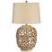 Pacific Coast Lighting Montgomery Natural Rope Rattan Table Lamp