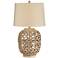 Pacific Coast Lighting Montgomery Natural Rope Rattan Table Lamp
