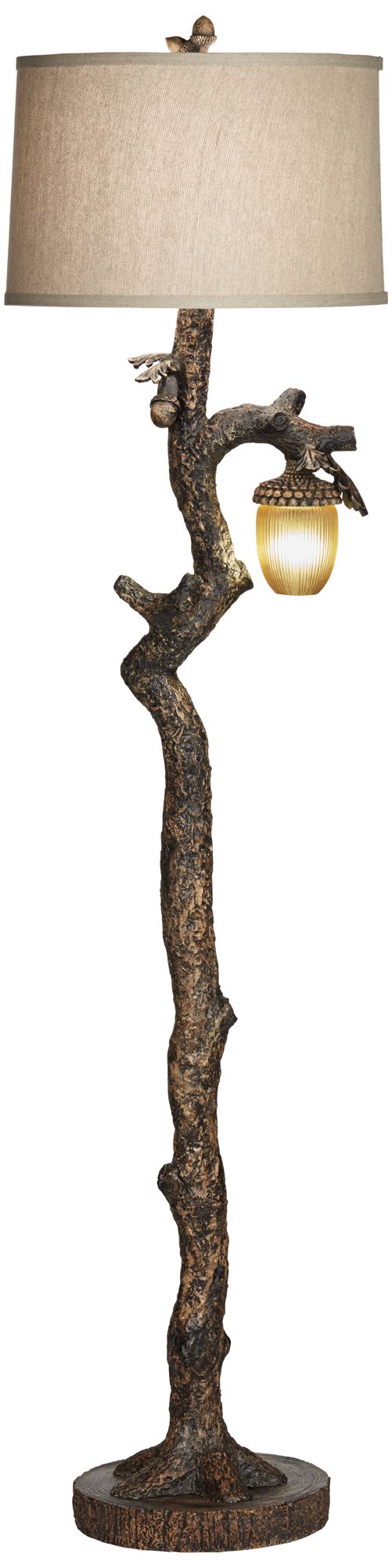 Pacific Coast Lighting Muir Woods Acorn Branch Night Light Floor Lamp