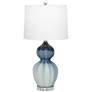 Pacific Coast Lighting Nadia Blue Double Gourd Modern Glass Table Lamp
