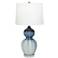 Pacific Coast Lighting Nadia Blue Double Gourd Modern Glass Table Lamp