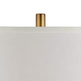 Image3 of Pacific Coast Lighting Nelya Modern Abstract Gold Leaf Table Lamp more views