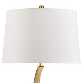 Image4 of Pacific Coast Lighting Nelya Modern Abstract Gold Leaf Table Lamp more views