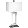 Pacific Coast Lighting Nickel Workstation 2-Light USB and Outlets Lamp
