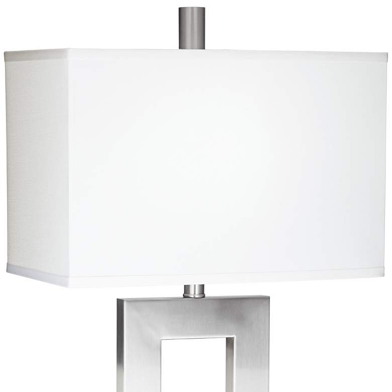 Image 2 Pacific Coast Lighting Nickel Workstation 2-Light USB and Outlets Lamp more views