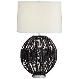 Image5 of Pacific Coast Lighting North Shore Black String Basket Table Lamp more views