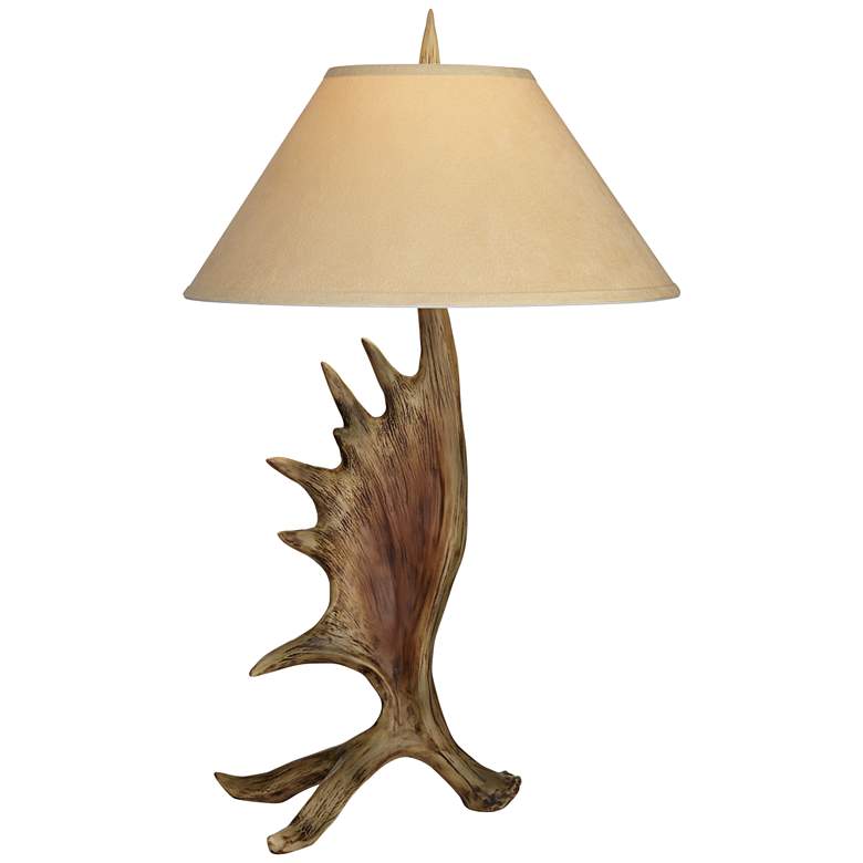 Image 2 Pacific Coast Lighting North Woods Faux Antler Western Rustic Table Lamp