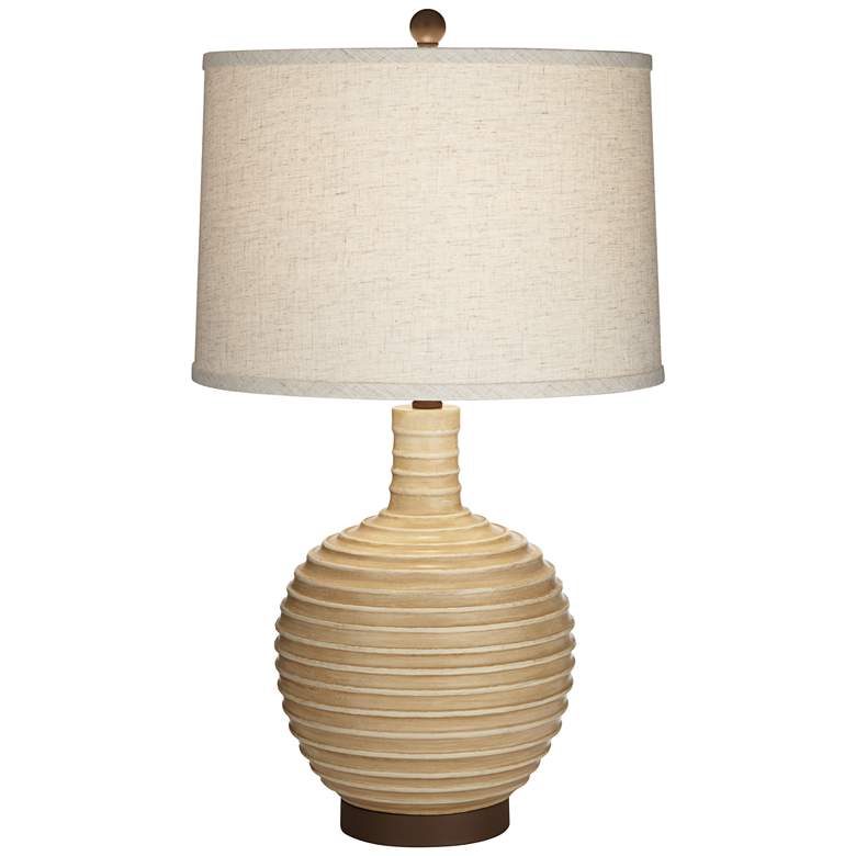 Image 1 Pacific Coast Lighting Nove Grooved Lines Modern Table Lamp