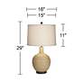 Pacific Coast Lighting Nove Grooved Lines Modern Table Lamp