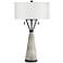 Pacific Coast Lighting Oakland 29 1/4" Gray Wash Tapered Table Lamp