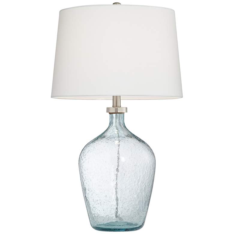 Image 6 Pacific Coast Lighting Ocean Breeze Clear Blue-Sea Bubble Glass Table Lamp more views