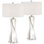 Pacific Coast Lighting Oirin Crackle Mercury Glass Table Lamps Set of 2