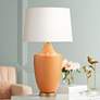 1_Pacific Coast Lighting Olivia 30" Orange Vase Modern Ceramic Lamp
