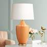 Pacific Coast Lighting Olivia Orange Vase Modern Ceramic Table Lamp