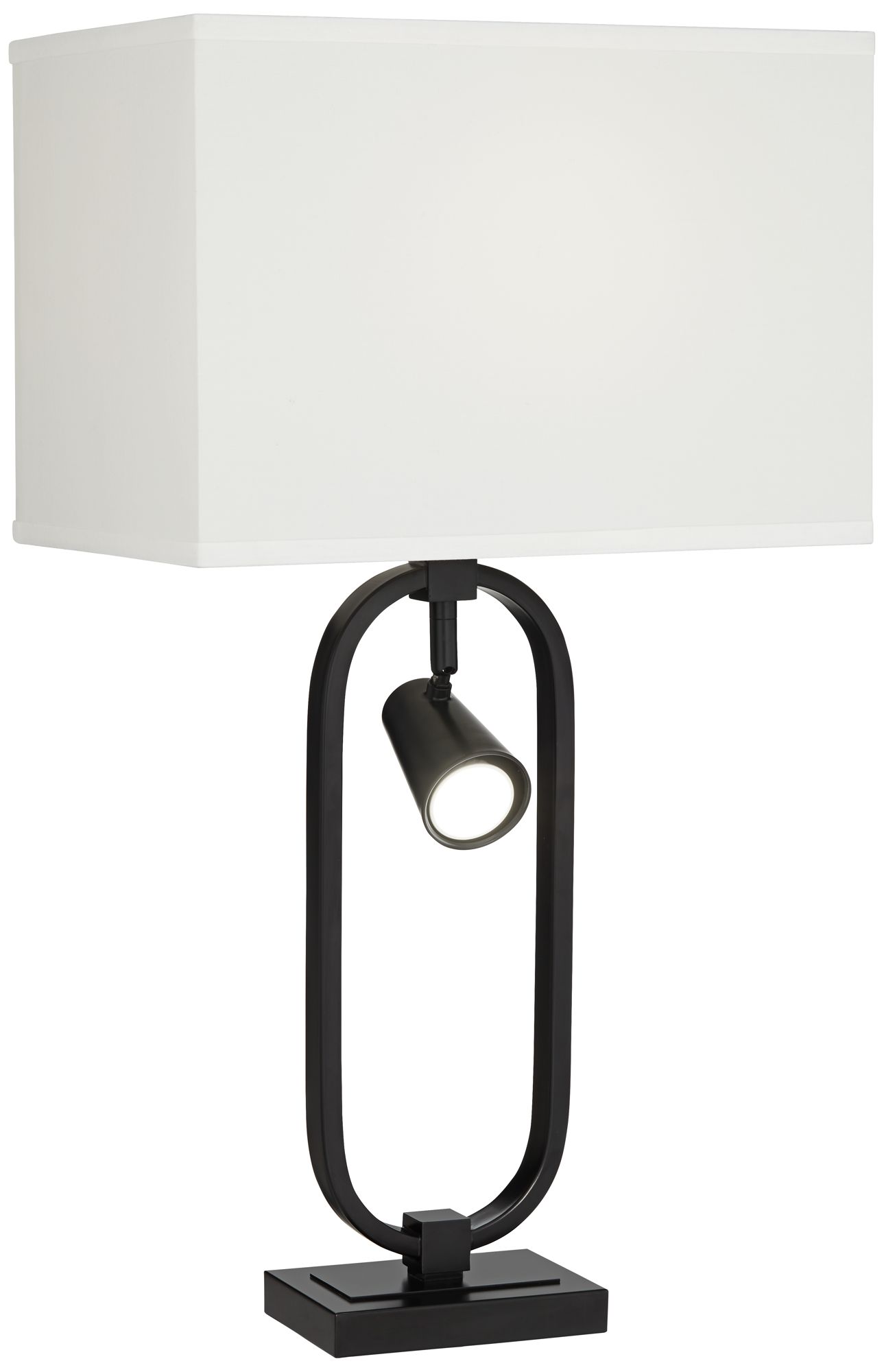 Pacific Coast Lighting Oval Base Table Lamp with Adjustable Reading