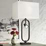 Pacific Coast Lighting Oval Base Table Lamp with Adjustable Reading Light
