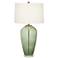Pacific Coast Lighting Pavo 30 3/4" Green Glass Tall Modern Table Lamp