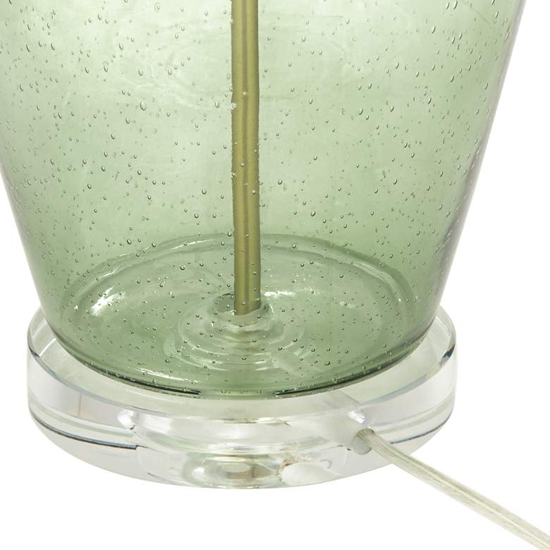 Image 6 Pacific Coast Lighting Pavo 30 3/4 inch Green Glass Tall Modern Table Lamp more views