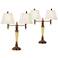 Pacific Coast Lighting Pontiac Double Arm Gold Outlet Table Lamps Set of 2
