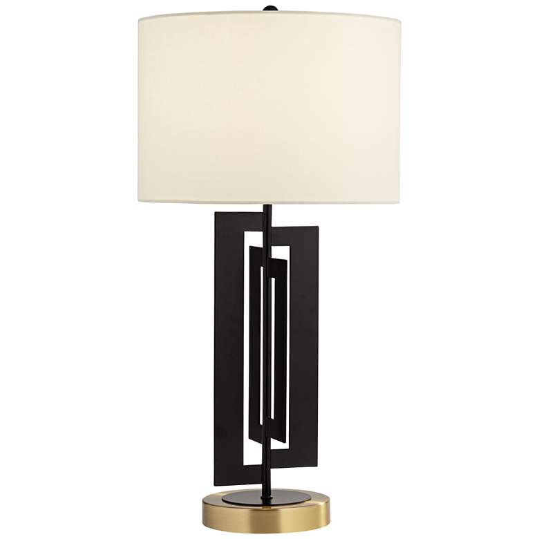 Image 2 Pacific Coast Lighting Razor 25" High Modern Black Finish Table Lamp