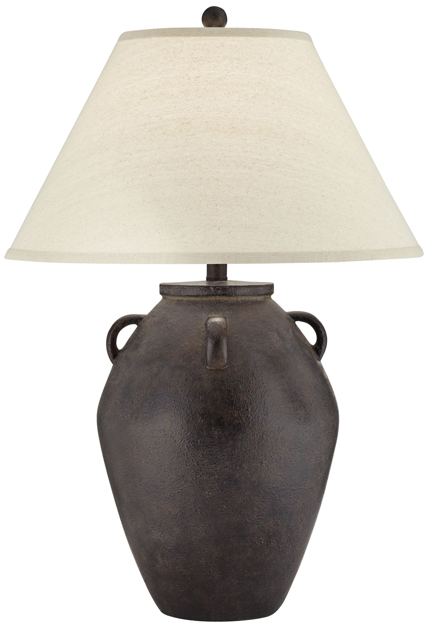 Pacific Coast Lighting Ria 28 1/2" Black Terracotta Jug Table Lamp