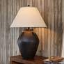Pacific Coast Lighting Ria 28 1/2" Black Terracotta Jug Table Lamp