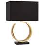 Pacific Coast Lighting Riley Open Circle Marble and Gold Modern Table Lamp