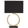 Pacific Coast Lighting Riley Open Circle Marble and Gold Modern Table Lamp