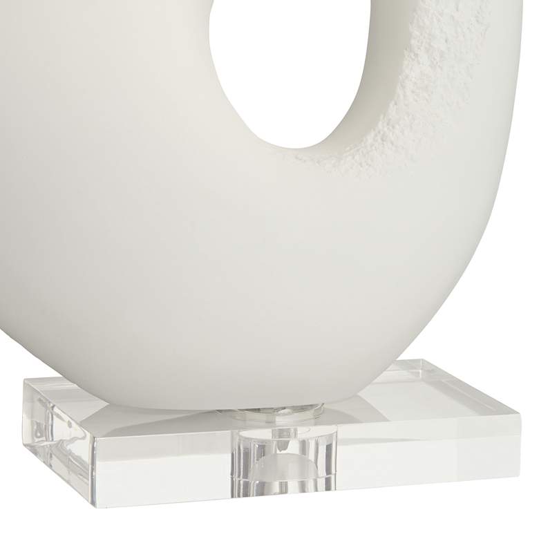 Image 7 Pacific Coast Lighting Rimma 29 inch White Modern Sculpture Table Lamp more views