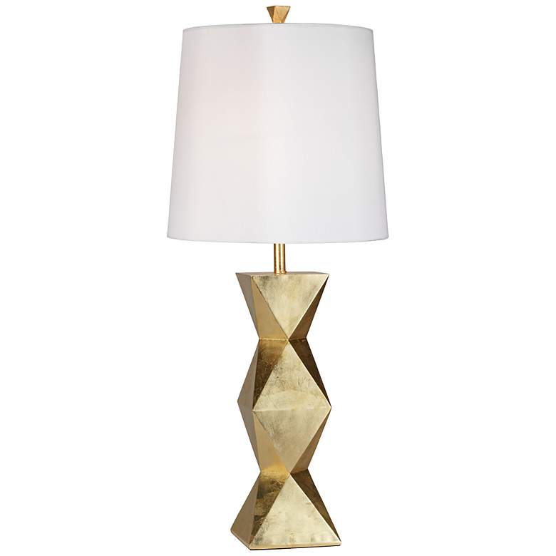 Image 2 Pacific Coast Lighting Ripley Gold Finish Modern Sculpture Table Lamp