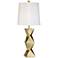 Pacific Coast Lighting Ripley Gold Finish Modern Sculpture Table Lamp