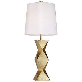 Image3 of Pacific Coast Lighting Ripley Gold Finish Modern Sculpture Table Lamp more views