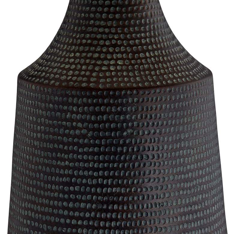 Image 3 Pacific Coast Lighting Rocco 30" Black Hammered Jar Table Lamp more views