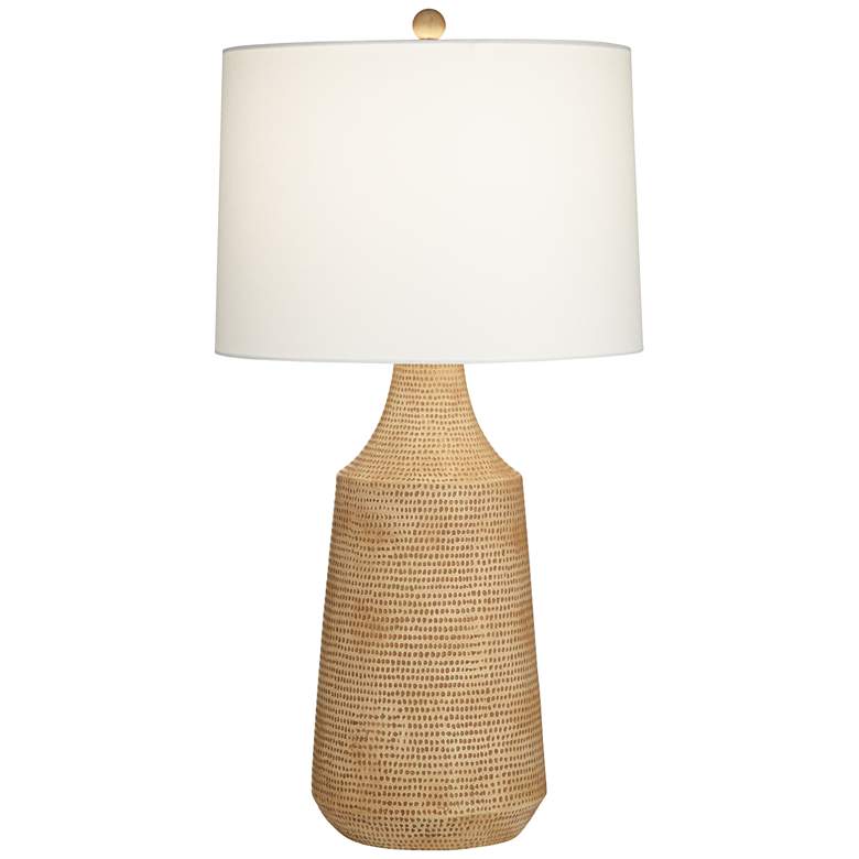 Image 2 Pacific Coast Lighting Rocco 31 1/2 inch Camel Brown Modern Table Lamp
