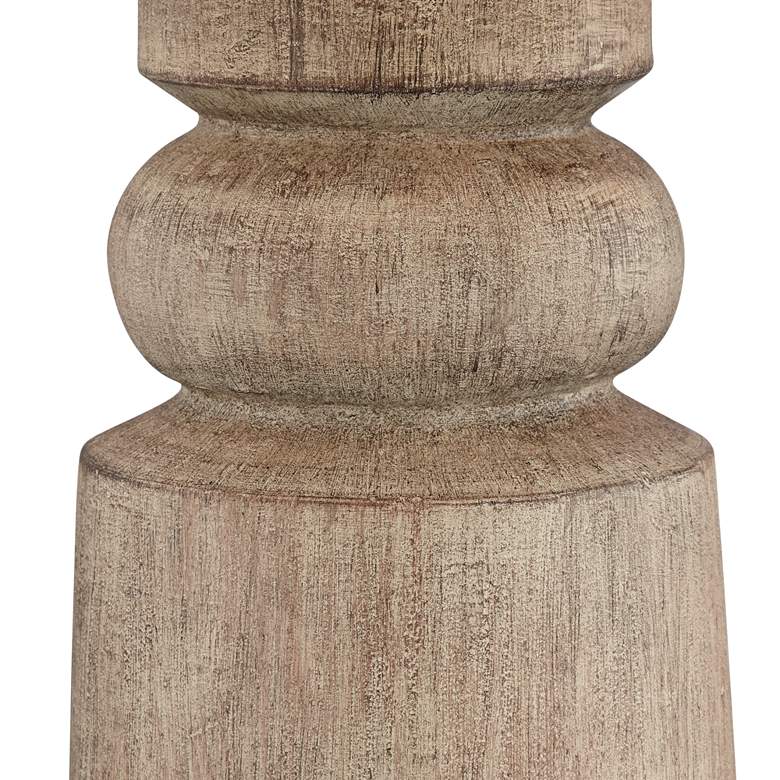 Image 3 Pacific Coast Lighting Rustic Totem 27 1/2 inch Faux Wood Table Lamp more views