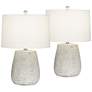 Pacific Coast Lighting Sandstone Modern Ceramic Table Lamps Set of 2