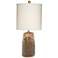 Pacific Coast Lighting Scarlet 28" Faux Brown Wood Table Lamp