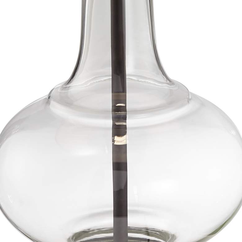 Image 5 Pacific Coast Lighting Silas Bronze-Rubbed Metal and Clear Glass Table Lamp more views